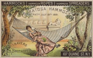 Lady Relaxing on Saratoga Hammock