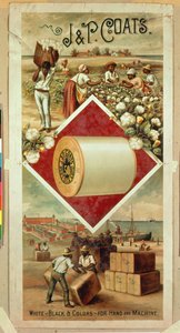 Poster Advertising J & P Coats Cotton