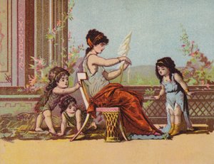 Roman Lady and Children