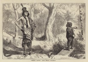 Great Hawk and Small Mormon