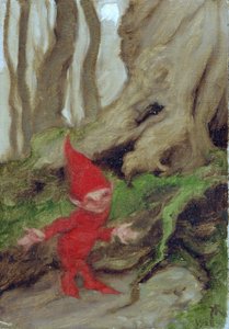 A Gnome by Tree Roots