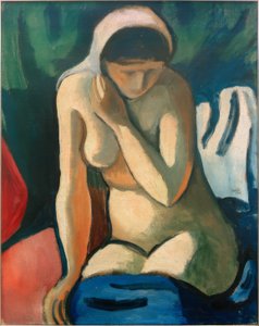 Naked Girl with Headscarf