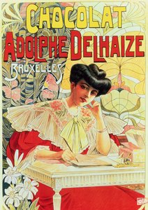 Poster Advertising Adolphe Delhaize Chocolate, c.1900
