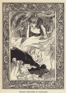 Odysseus discovered by Polyphemus