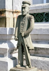 Statue of a European soldier