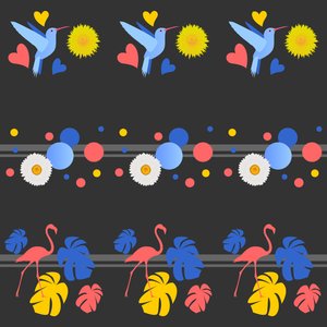 Birds, Flowers, Spots and Stripes