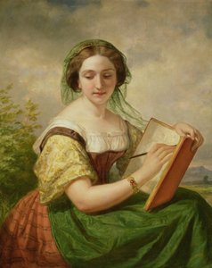 Daniel Huntington The Sketcher Portrait of Mademoiselle Rosina MeisterDrucke 589135 .jpg