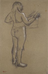 Nude Woman Drying Herself