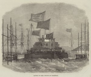 Launch of HMS Cyclops at Blackwall