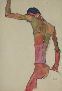 Male Nude with Arm Raised