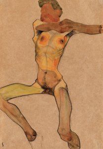 Male Nude, Yellow, 1910