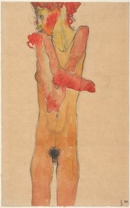 Nude Girl with Folded Arms