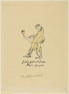 Jussuf Walks with His Ostrich