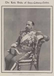 The late Duke of Saxe-Coburg-Gotha