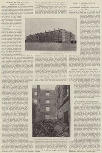 Winchester Barracks destroyed by Fire