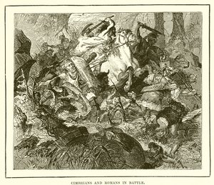 Cimbrians and Romans in battle