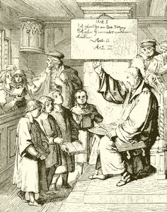 Luther teaching Children
