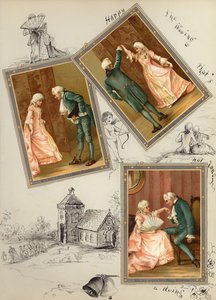 Page from late Victorian scrapbook