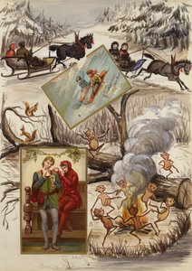 Page from late Victorian scrapbook