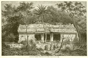 Ruins of Aztec Temple of Tuloom