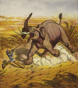 Jim Bold Hunting an Elephant