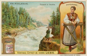 Peasant and Lmatra Waterfall