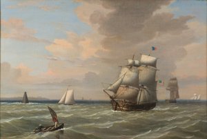 Ships Leaving Boston Harbor