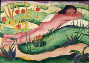 Nude Lying in the Flowers