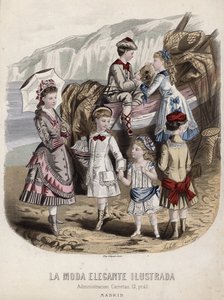 French Fashion Plate, Late 19th Century