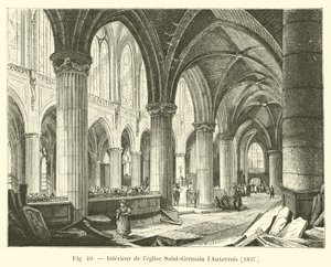 Interior of the church of Saint-Germain l