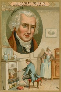 James Watt, Chocolat Poulain Trade Card