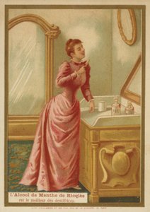 Lady Cleaning Teeth