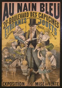 Poster Advertising Au Nain Bleu, c.1890