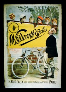 Poster advertising Whitworth Cycles, Paris
