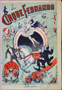 Poster advertising the Fernando Circus, Paris