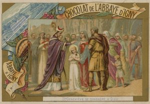 Saint Genevieve Dedicating Herself to God