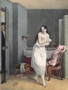 Woman Getting out of her Bath