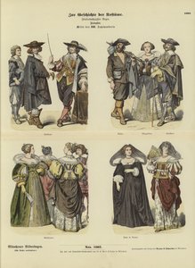 French Costumes, Mid 17th Century