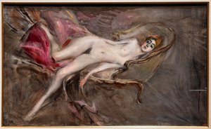 Nude Woman on Pink Pillows