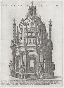 Catafalque for Pope Sixtus V