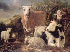 Herdsman and Herdswoman with Livestock