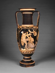 Paestan red-figure neck amphora, c.340 BC
