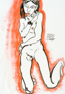 Kneeling Nude, Not There