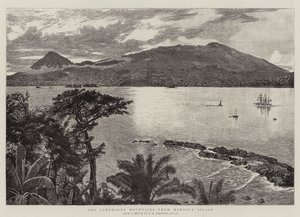 The Cameroons Mountains from Mondole Island