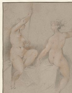Two Seated Female Nudes