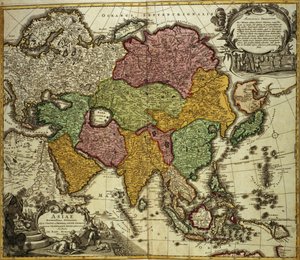 Map of Asia, Nuremberg