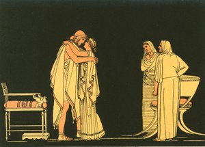 The meeting of Ulysses and Penelope