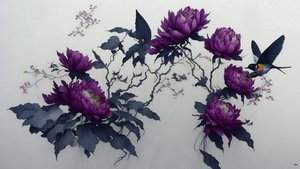Peony in Deep Purple 02