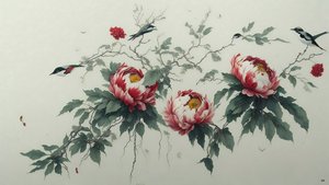 Peony in Green 02
