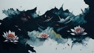 Waterlily Black 01
